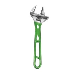 10" EXOSKELETON SLIM JAW ADJUSTABLE WRENCH - GREEN