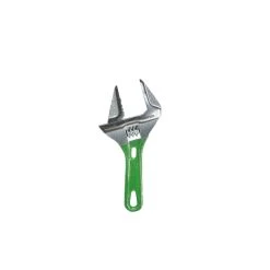 6" STUBBY EXOSKELETON SLIM JAW ADJUSTABLE WRENCH - GREEN