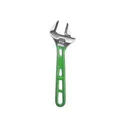 8" EXOSKELETON SLIM JAW ADJUSTABLE WRENCH - GREEN