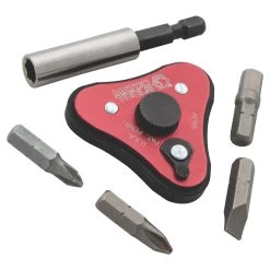 1/4" DRIVE 6 PIECE FINGER RATCHET BIT DRIVER SET