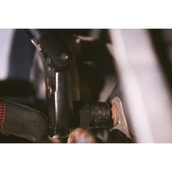 3/8" DRIVE 12-1/2" EIGHTY8 TOOTH BLACK CHROME LOCKING FLEX RATCHET WITH ERGO HANDLE - PURPLE -Hand Tool Store BFR128BLFP InUseImage 05 1500