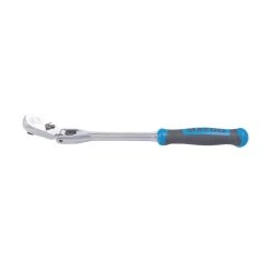 3/8" DRIVE 12-1/2" EIGHTY8 TOOTH LOCKING FLEX HEAD RATCHET WITH ERGO HANDLE - BLUE