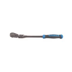 3/8" DRIVE 12-1/2" EIGHTY8 TOOTH BLACK NICKEL LOCKING FLEX RATCHET WITH ERGO HANDLE - BLUE