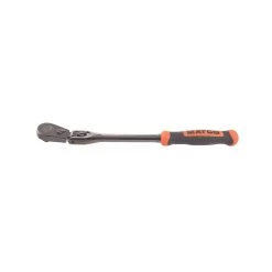 3/8" DRIVE 12-1/2" EIGHTY8 TOOTH BLACK NICKEL LOCKING FLEX RATCHET WITH ERGO HANDLE - ORANGE