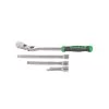 3/8" DRIVE 4 PIECE 12" EIGHTY8 TOOTH LOCKING FLEX RATCHET WITH CHROME EXTENSIONS 3", 6" AND 8" SET - GREEN 1 3/8" DRIVE 4 PIECE 12" EIGHTY8 TOOTH LOCKING FLEX RATCHET WITH CHROME EXTENSIONS 3", 6" AND 8" SET - GREEN -Hand Tool Store BFR128SETG ProductImage PrimaryImage 1500