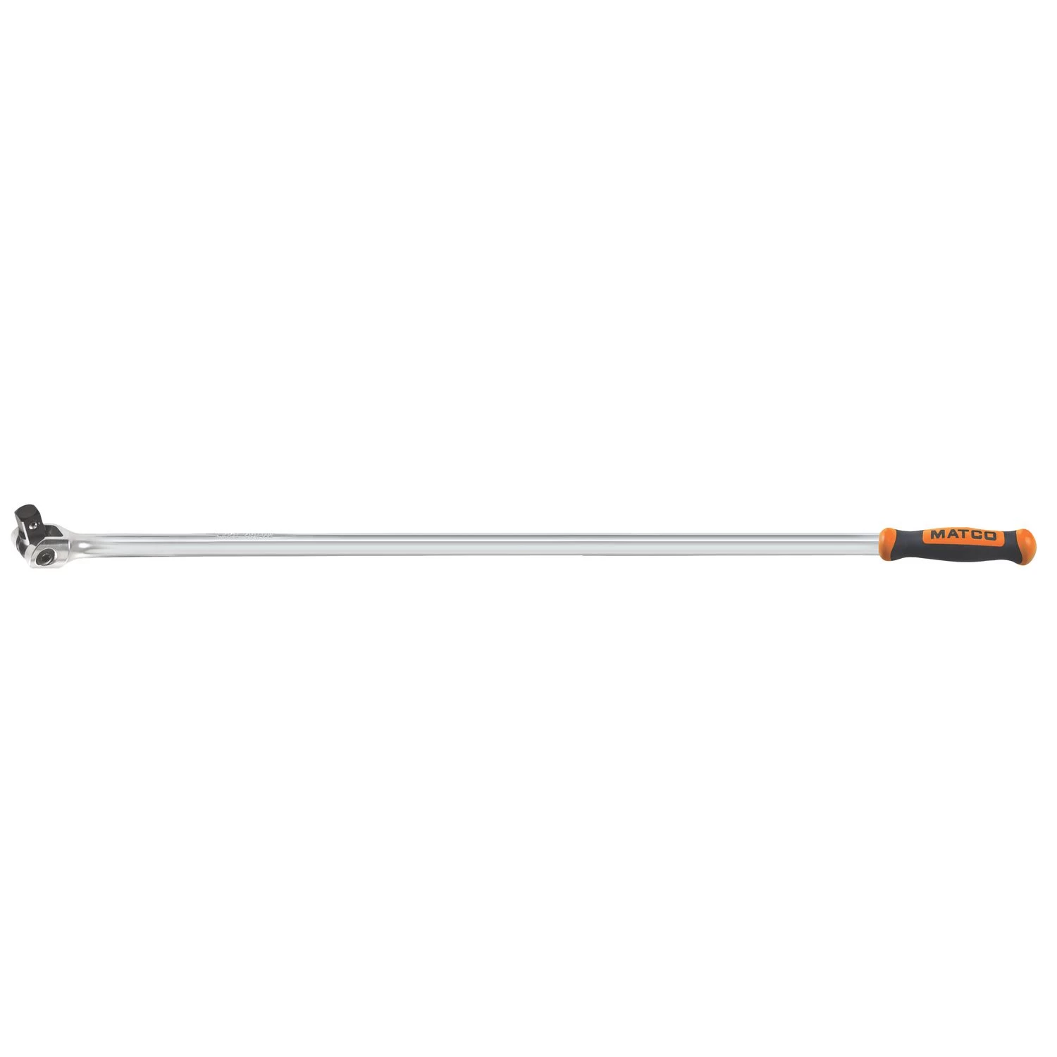 1/2" DRIVE 36" LONG FLEX HEAD BREAKER BAR WITH ERGO HANDLE - ORANGE 3 1/2" DRIVE 36" LONG FLEX HEAD BREAKER BAR WITH ERGO HANDLE - ORANGE