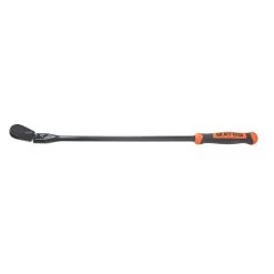 1/2" DRIVE 27-3/8" EIGHTY8 TOOTH BLACK CHROME LOCKING FLEX RATCHET WITH ERGO HANDLE - ORANGE