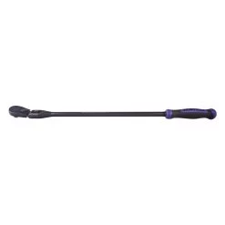 1/2" DRIVE 27-3/8" EIGHTY8 TOOTH BLACK CHROME LOCKING FLEX RATCHET WITH ERGO HANDLE - PURPLE
