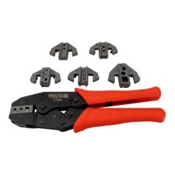 INTERCHANGEABLE CRIMPING TOOL KIT WITH 6 INTERCHANGEABLE DIES -Hand Tool Store CT6K AlternateImage 02 1500