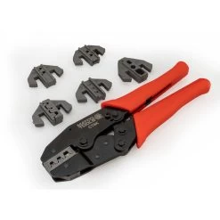 INTERCHANGEABLE CRIMPING TOOL KIT WITH 6 INTERCHANGEABLE DIES -Hand Tool Store CT6K AlternateImage 03 1500