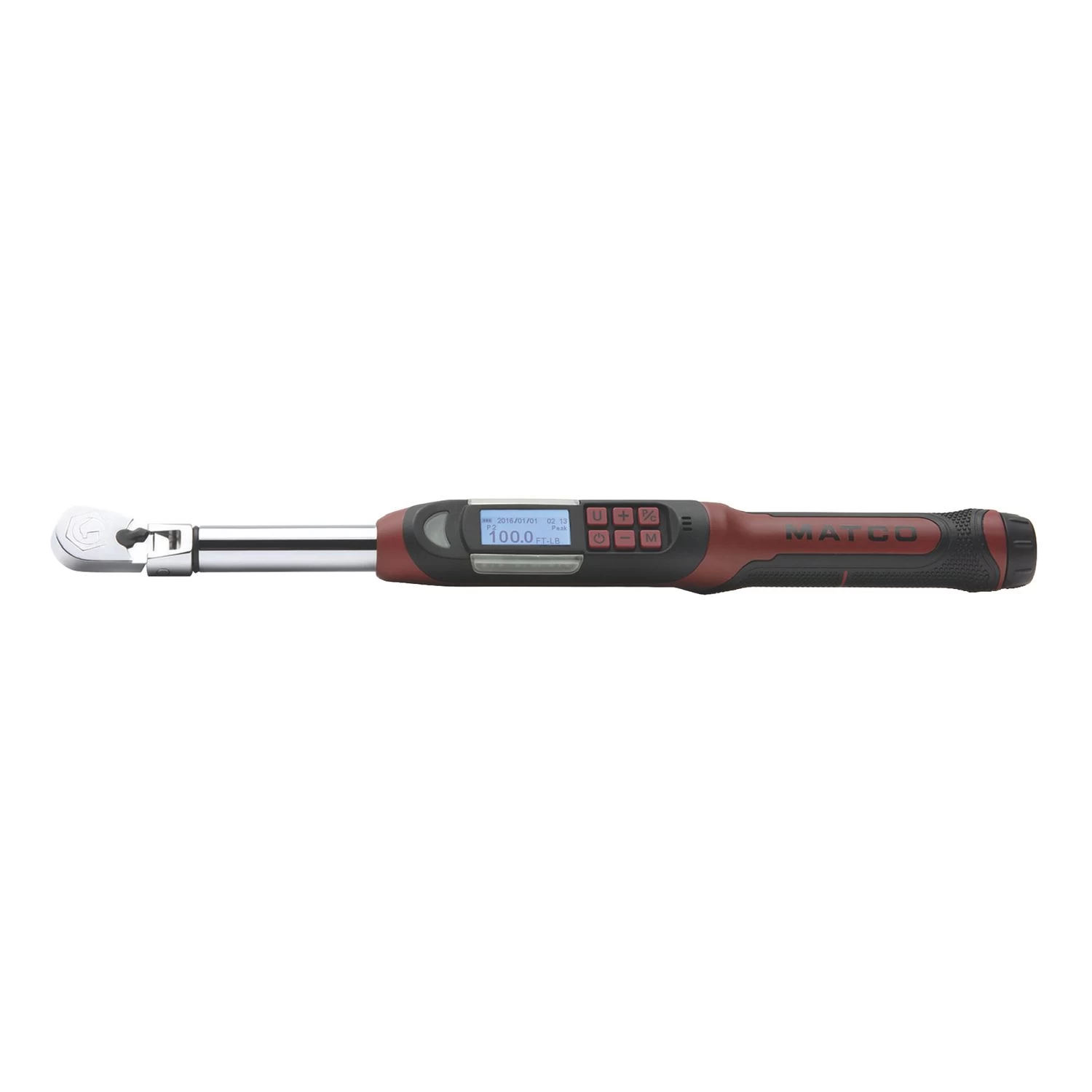 3/8" DRIVE FLEX HEAD ELECTRONIC TORQUE WRENCH 10-100 FT. LBS. WITH ANGLE 3 3/8" DRIVE FLEX HEAD ELECTRONIC TORQUE WRENCH 10-100 FT. LBS. WITH ANGLE