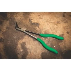 11" EXTRA LONG 90˚ NEEDLE NOSE PLIERS - GREEN -Hand Tool Store PN112G LifestyleImage 01 1500