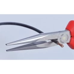KNIPEX 40º ANGLED NEEDLE NOSE PLIERS WITH CUTTER -Hand Tool Store PNA8 In UseImage 02 1500