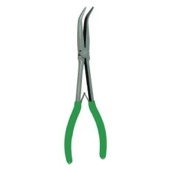 11" GREEN LONG NOSE PLIERS, BENT 45