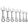 7 PIECE 72 TOOTH STUBBY COMBO SAE RATCHETING WRENCH SET -Hand Tool Store S7GRBS7 ProductImage PrimaryImage 1500