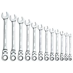 12 PIECE 72 TOOTH FLEX COMBINATION METRIC SET