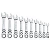 10 PIECE 72 TOOTH METRIC STUBBY FLEX RATCHETING WRENCH SET -Hand Tool Store S7GRFSM10 ProductImage PrimaryImage 1500