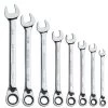 8 PIECE 72 TOOTH SAE REVERSIBLE COMBINATION RATCHETING WRENCH SET -Hand Tool Store S7GRRC8 ProductImage PrimaryImage 1500