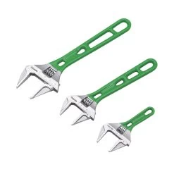 3 PIECE EXOSKELETON ADJUSTABLE WRENCH SET - GREEN 13 3 PIECE EXOSKELETON ADJUSTABLE WRENCH SET - GREEN -Hand Tool Store SAEW3G AlternateImage 01 1500