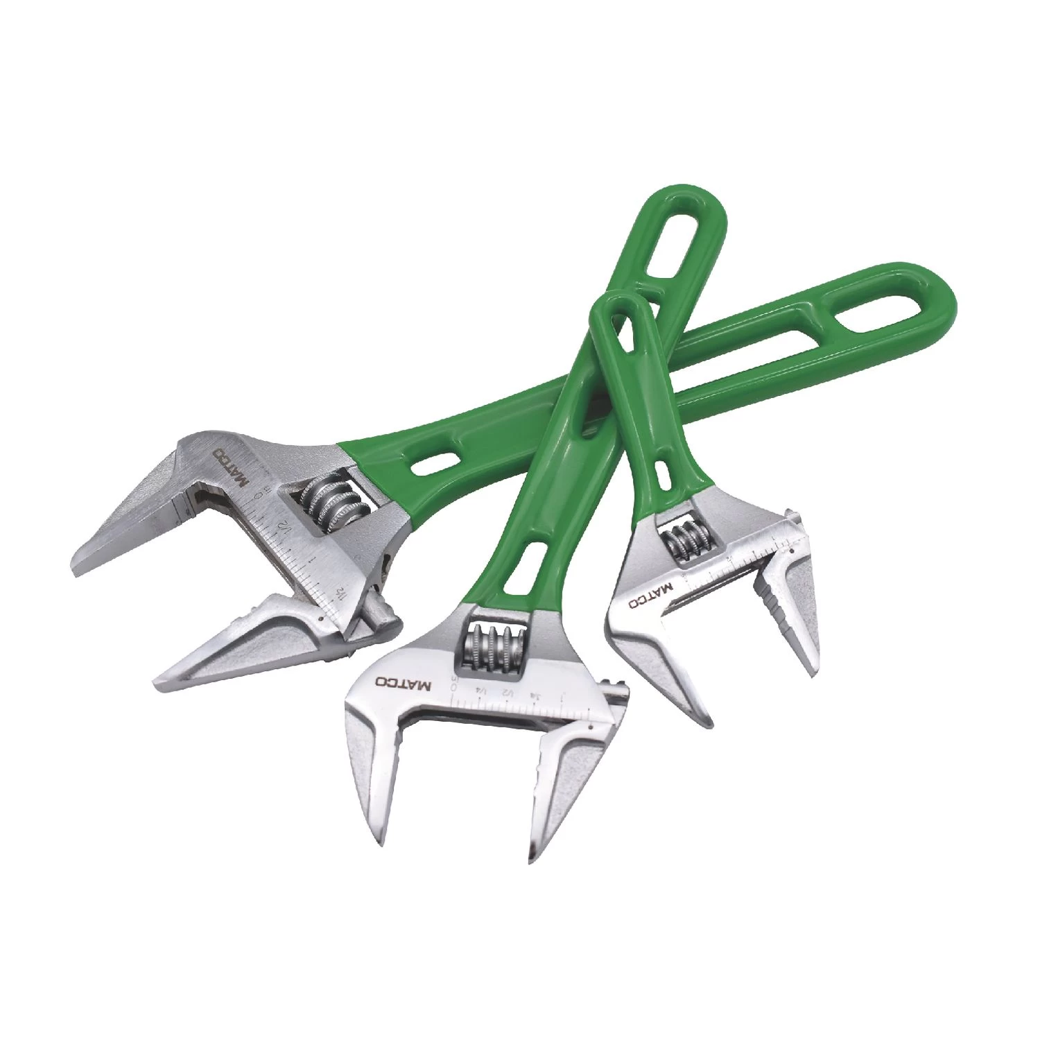3 PIECE EXOSKELETON ADJUSTABLE WRENCH SET - GREEN 5 3 PIECE EXOSKELETON ADJUSTABLE WRENCH SET - GREEN - Image 3
