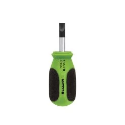 1/4" X 1" STUBBY SLOTTED SCREWDRIVER - FLOURESCENT