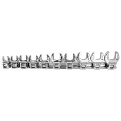 10 PIECE 3/8" DRIVE METRIC CROWFOOT WRENCH SET