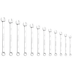 12 PIECE LONG METRIC COMBINATION WRENCH SET