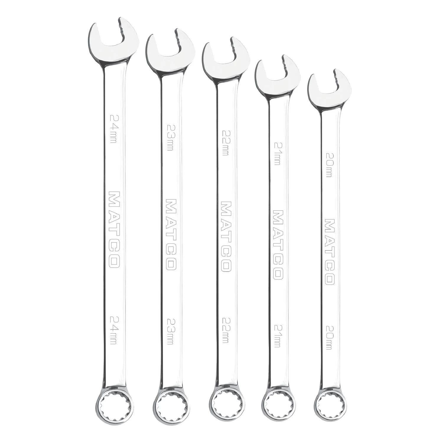 5 PIECE LONG METRIC COMBINATION WRENCH SET 3 5 PIECE LONG METRIC COMBINATION WRENCH SET