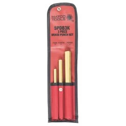 3 PIECE BRASS DRIFT PUNCH SET