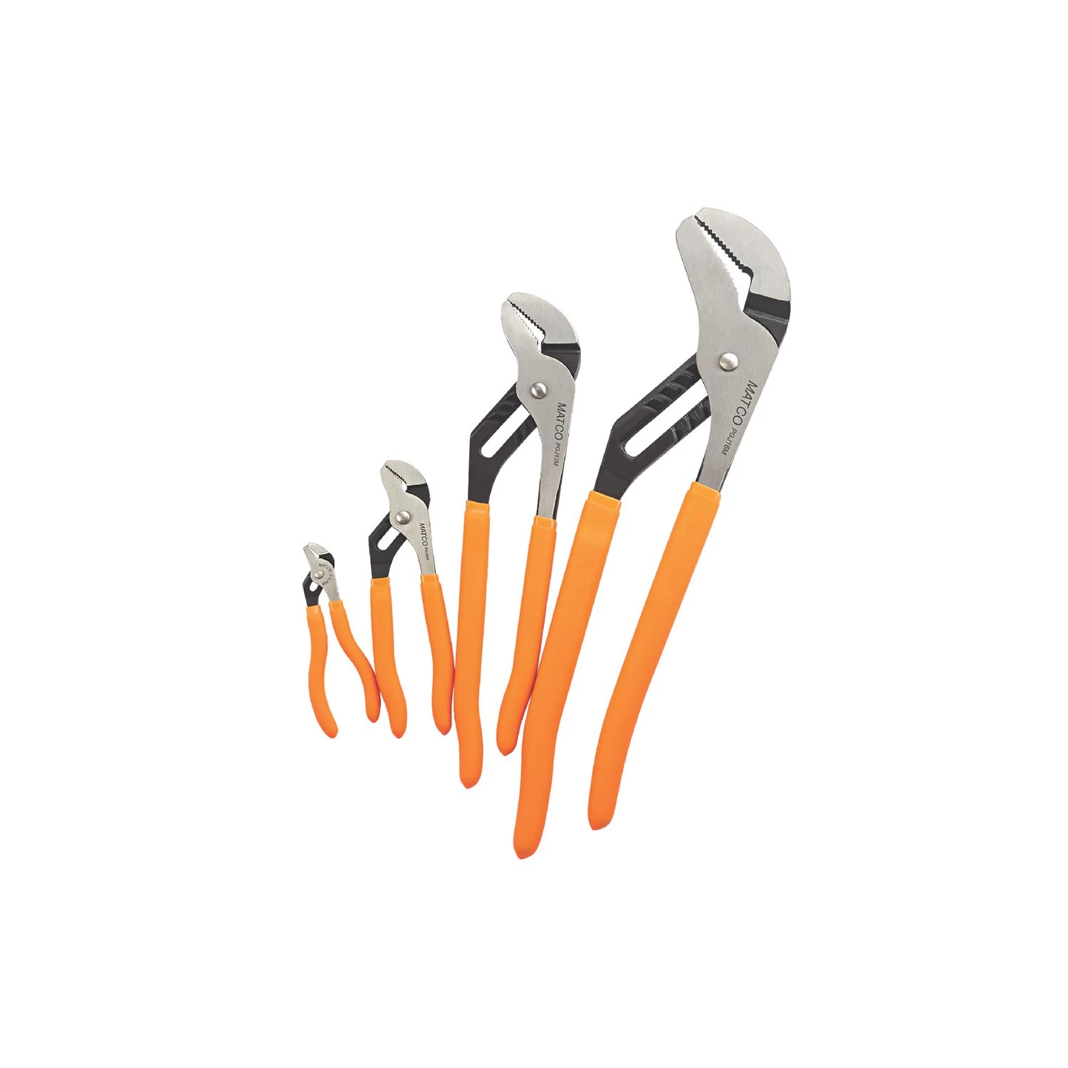 4 PIECE GROOVE JOINT PLIERS SET - ORANGE 5 4 PIECE GROOVE JOINT PLIERS SET - ORANGE - Image 3