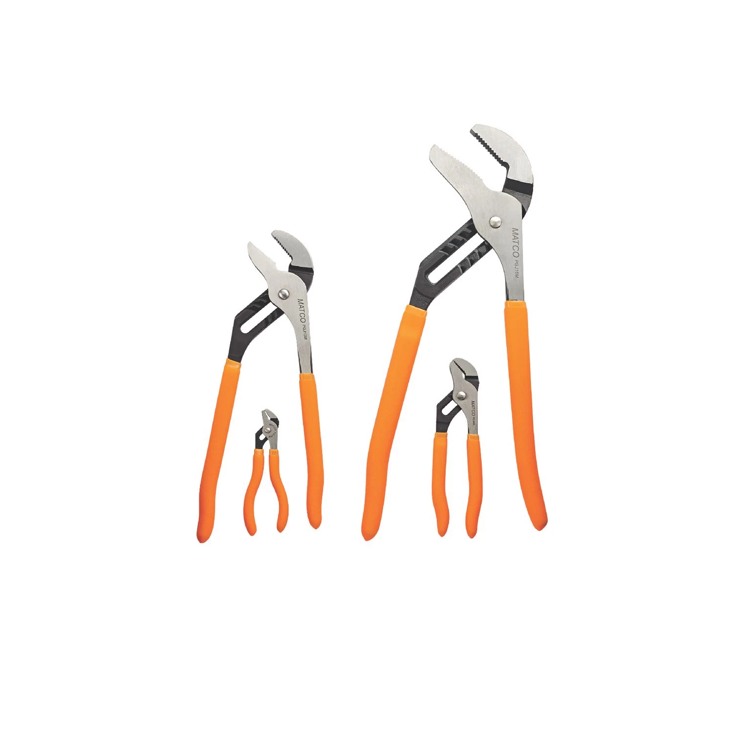4 PIECE GROOVE JOINT PLIERS SET - ORANGE 7 4 PIECE GROOVE JOINT PLIERS SET - ORANGE - Image 5