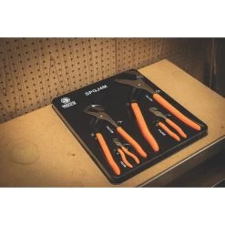 4 PIECE GROOVE JOINT PLIERS SET - ORANGE 15 4 PIECE GROOVE JOINT PLIERS SET - ORANGE -Hand Tool Store SPGJ4M LifestyleImage 03 1500