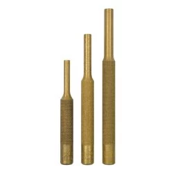 3 PIECE BRASS PIN PUNCH SET