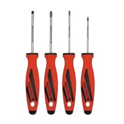 4 PIECE TOP TORQUE II™ PRECISION SCREWDRIVER SET - RED