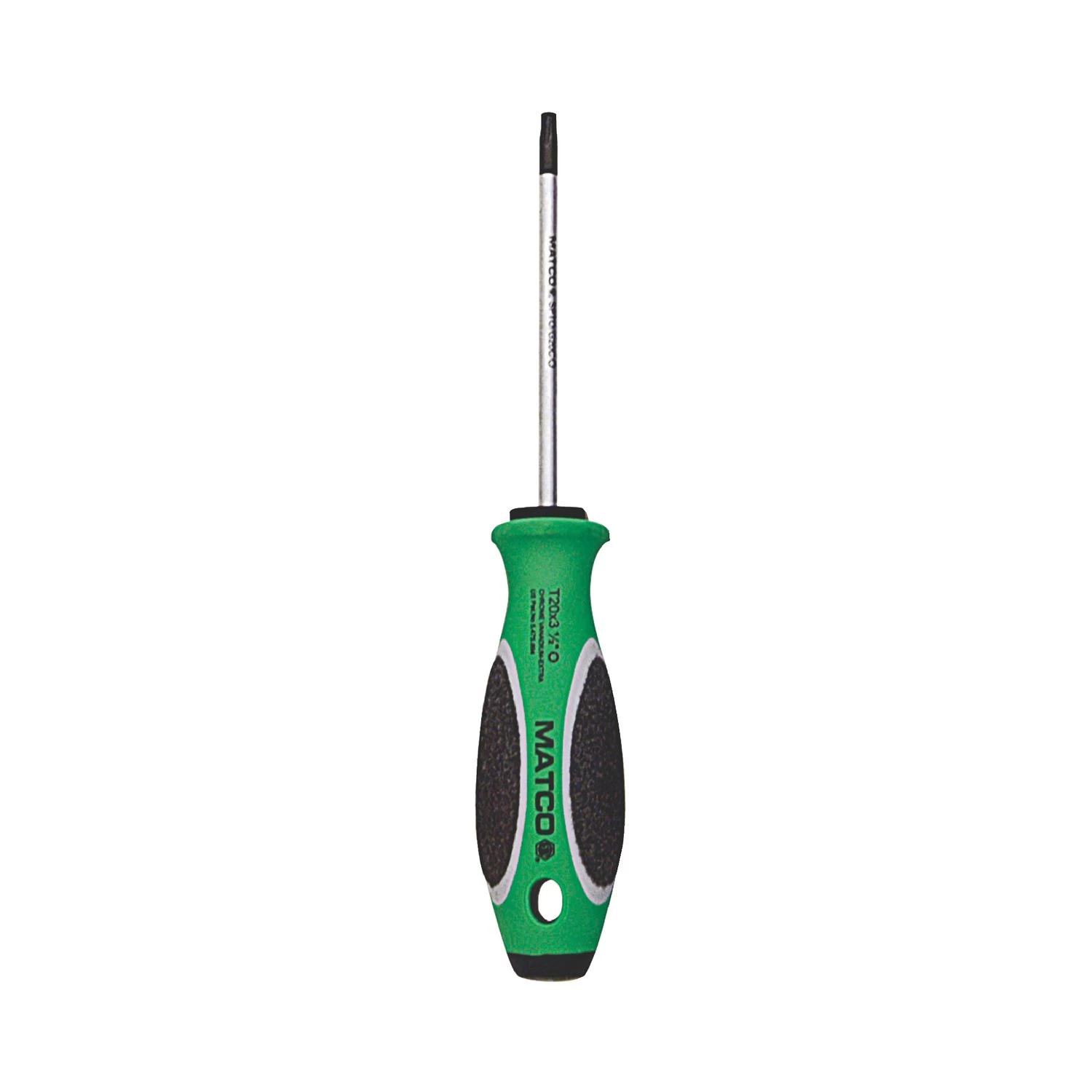 3-1/2" X T20 TORX SCREWDRIVER - GREEN 3 3-1/2" X T20 TORX SCREWDRIVER - GREEN