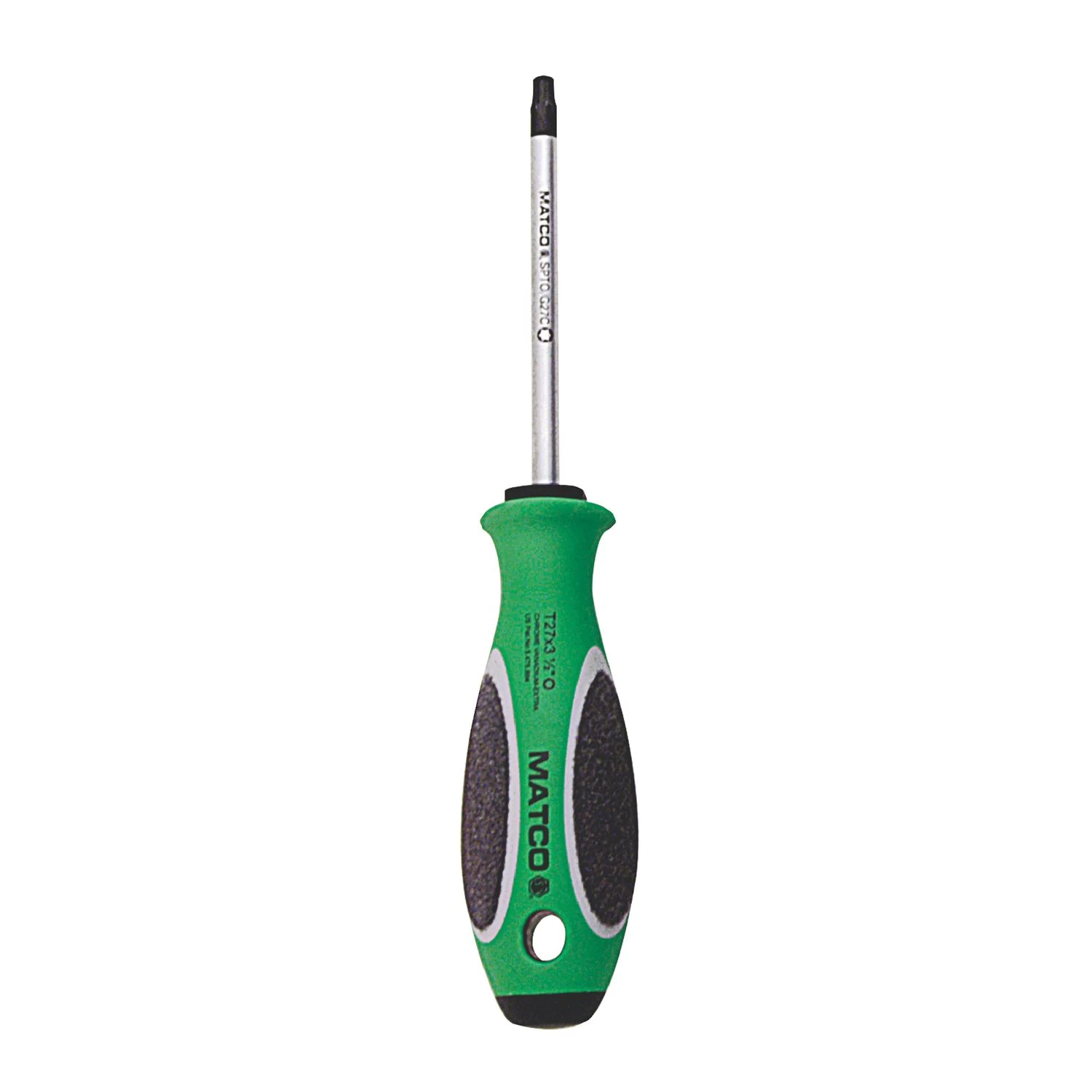 3-1/2" X T27 TORX SCREWDRIVER - GREEN 3 3-1/2" X T27 TORX SCREWDRIVER - GREEN
