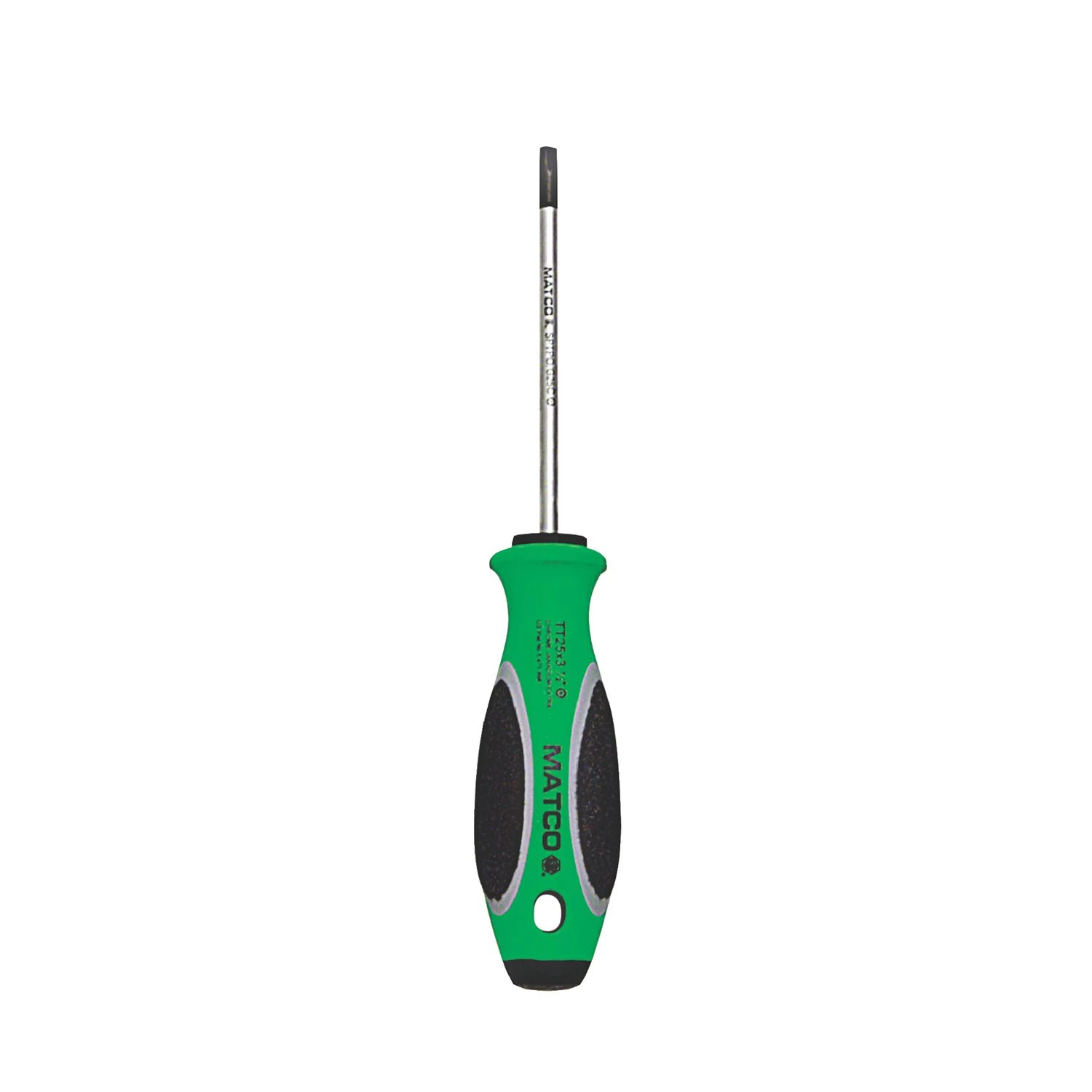 3-1/2" X TT25 TORX SCREWDRIVER - GREEN 3 3-1/2" X TT25 TORX SCREWDRIVER - GREEN