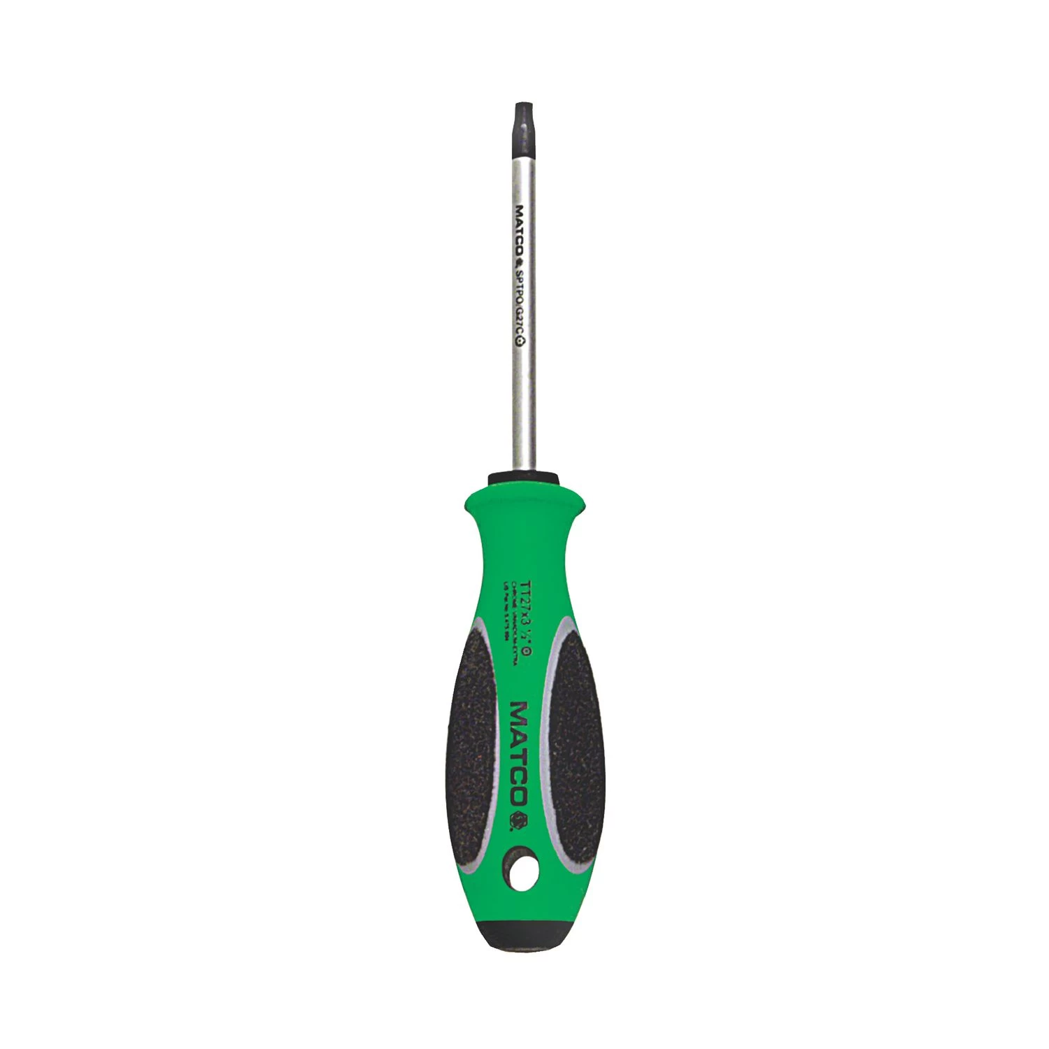 3-1/2" X TT27 TORX SCREWDRIVER - GREEN 3 3-1/2" X TT27 TORX SCREWDRIVER - GREEN