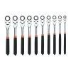 10 PIECE METRIC FLEX RATCHETING WRENCH SET