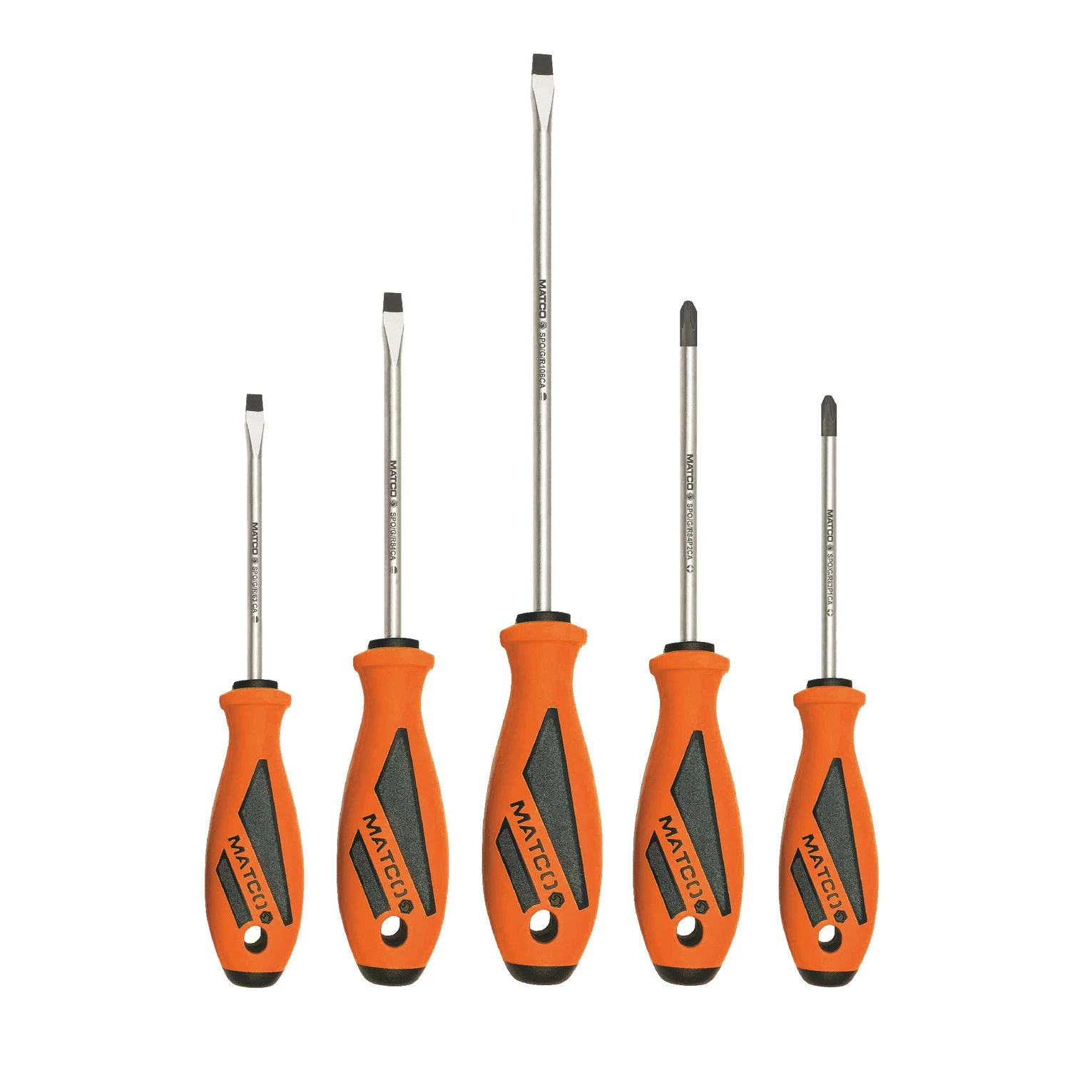 5 PIECE TOP TORQUE II™ SCREWDRIVER SET - ORANGE 3 5 PIECE TOP TORQUE II™ SCREWDRIVER SET - ORANGE