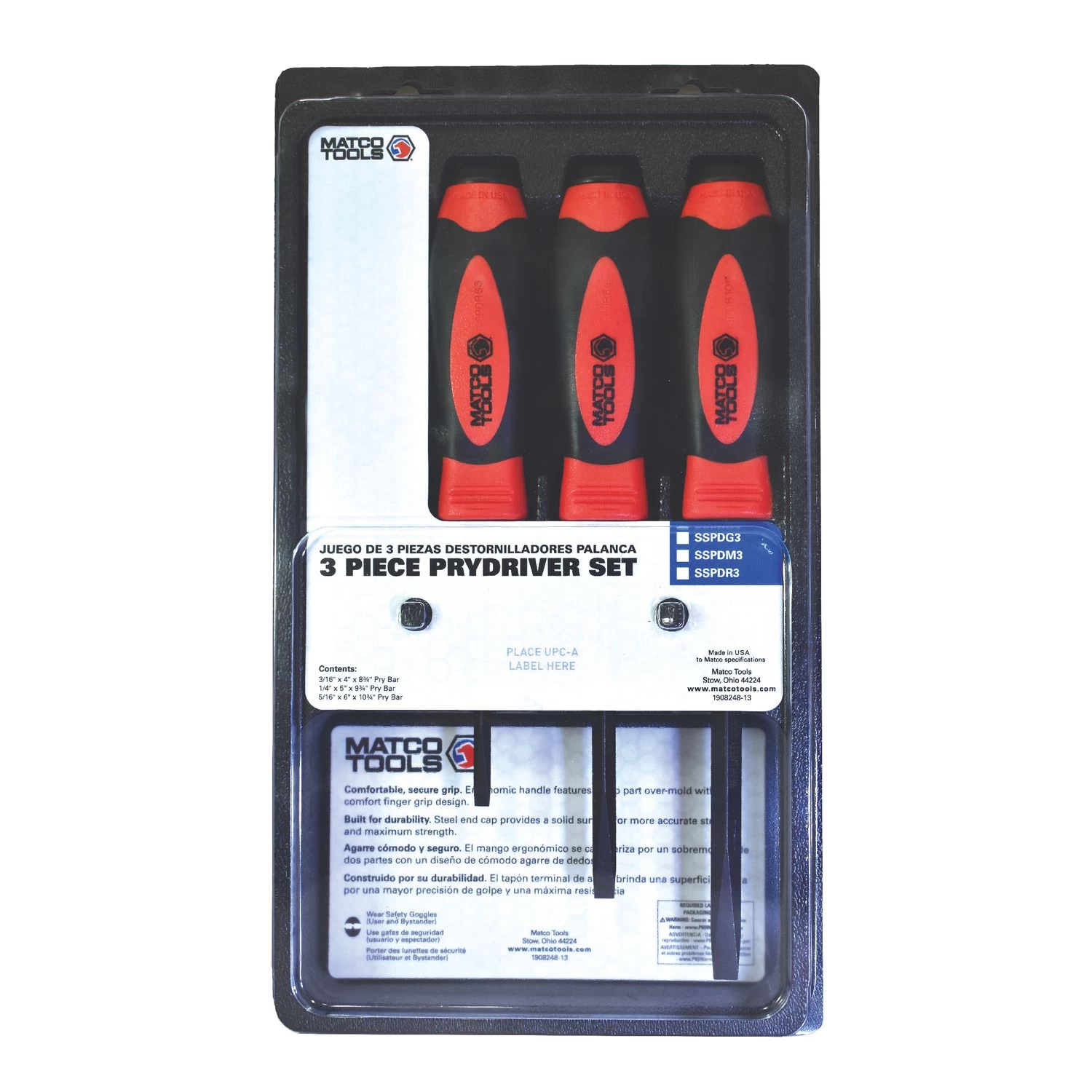 3 PIECE PRYDRIVER SET - RED 4 3 PIECE PRYDRIVER SET - RED - Image 2