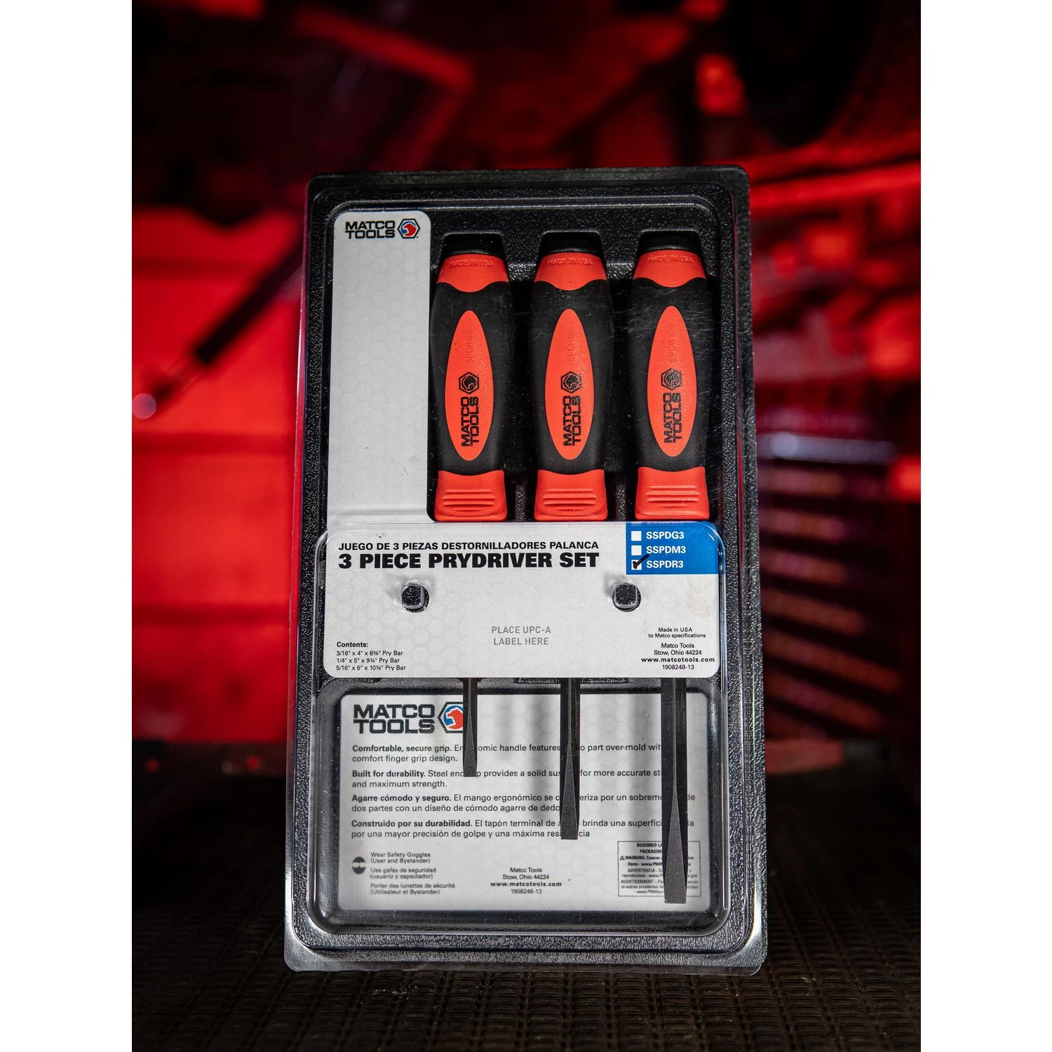 3 PIECE PRYDRIVER SET - RED 5 3 PIECE PRYDRIVER SET - RED - Image 3